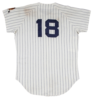 1970 Tommie Aaron Game Used Atlanta Braves Home Jersey - Also Signed by Hank Aaron (MEARS A9.5 & Beckett)